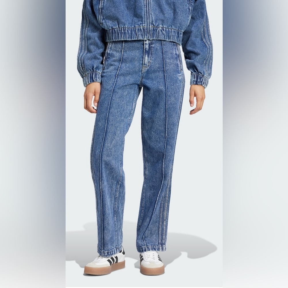 Adidas Premium Essentials Denim Straight Leg Pants 30 NWT